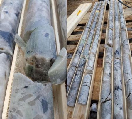 Cores from Seymour Lake drilling