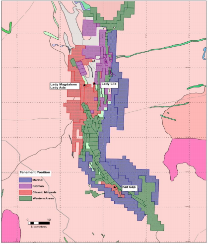 Kat Gap adjoins the Forrestania Nickel project currently operated by Western Areas. 