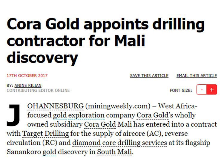 Mali gold discovery