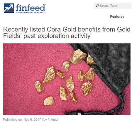 Cora gold finfeed coverage