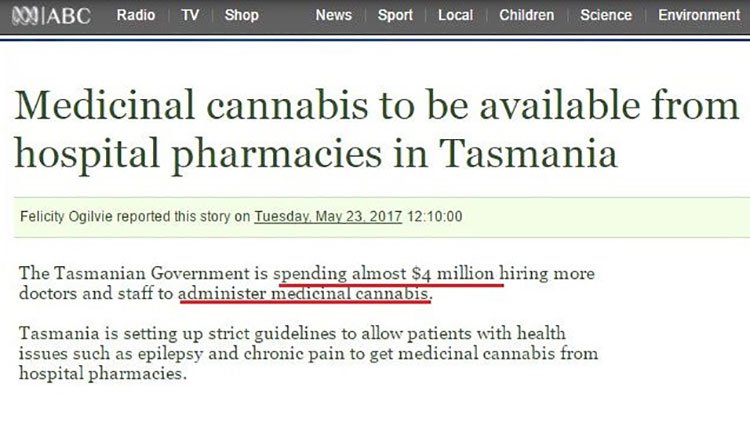 Medicinal cannabis will be available in Tasmania