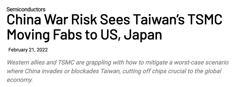 China War risk NHE