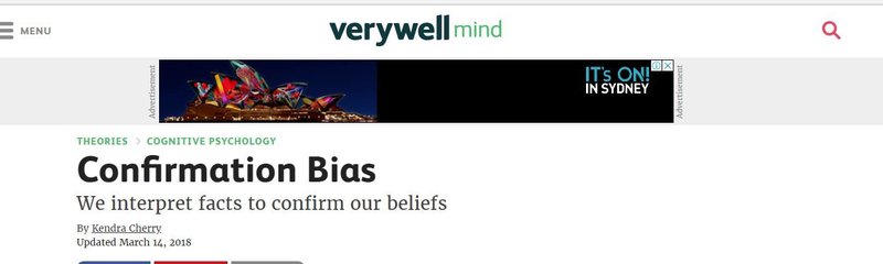 Confirmation bias theory