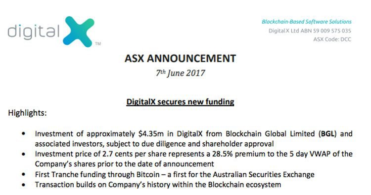 DigitalX Blockchain global