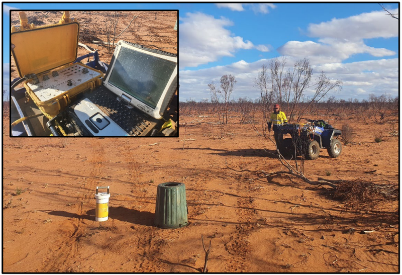 Ongoing EM Surveying in the Lantern Area of the Fraser Range.