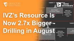 IVZ’s resource is now 2.7x bigger - Drilling in August
