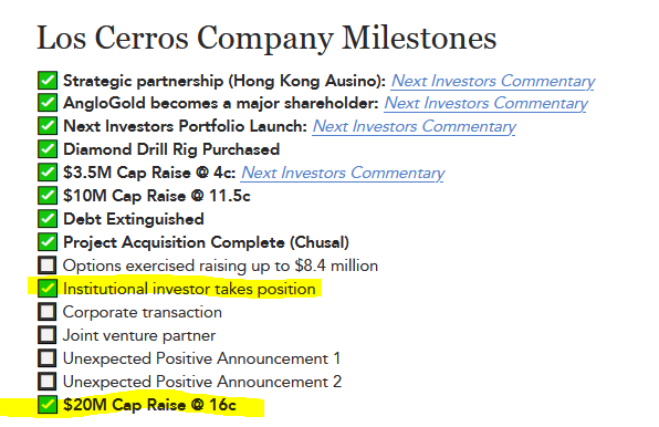 LCL Company Milestones