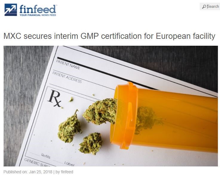 mxc pharma gmp certification
