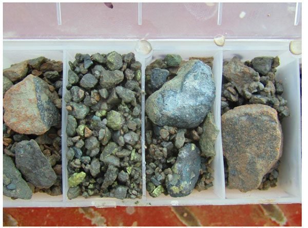 northern cobalt rock samples