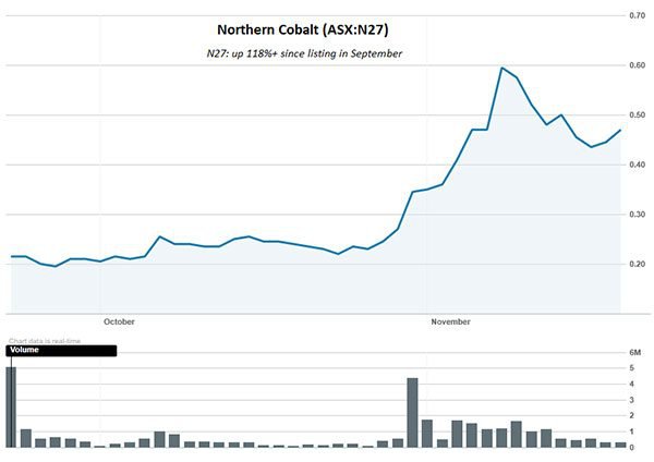 northern cobalt share price