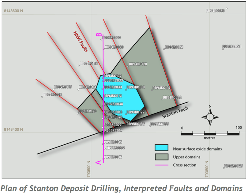 Stanton deposit drilling