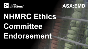 Emryria receives endorsement from NHMRC ethics committee