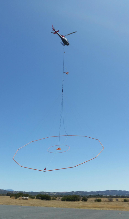 Airborne VTEM survey at the Glenlyle Project 