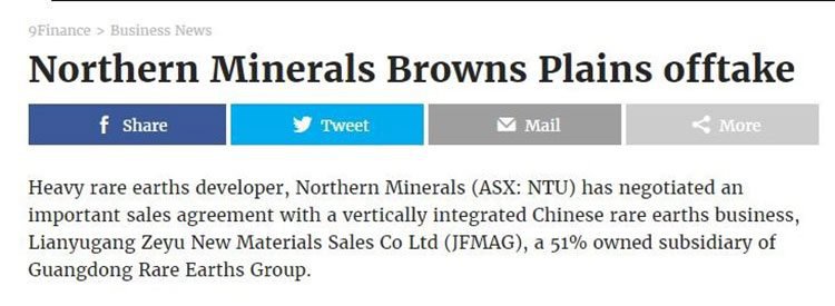 Northern minerals nine finance