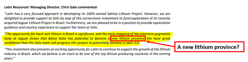 New Lithium Province