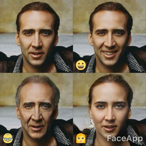 Nicholas Cage isn't the only one who can now turn back the clock with FaceApp.