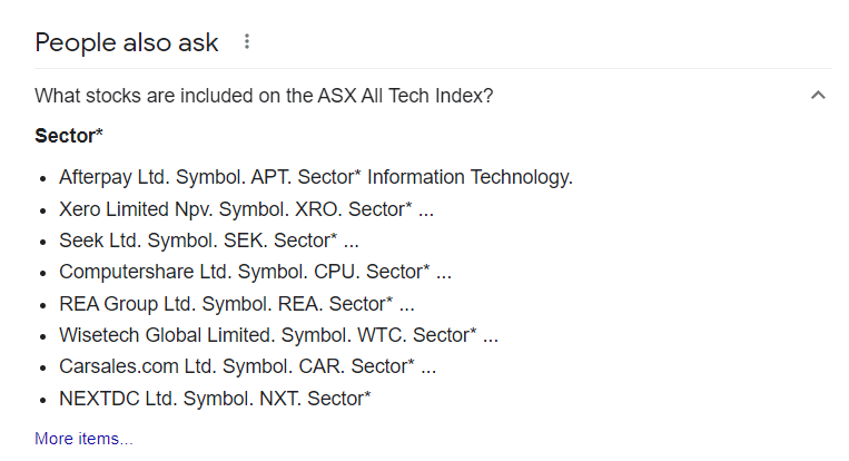 Other STocks in the XTX