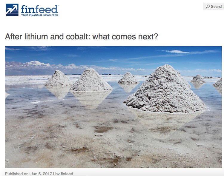 What comes after lithium and cobalt