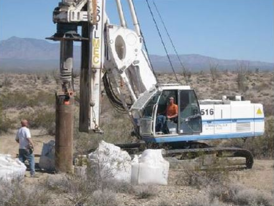 Large diameter drilling