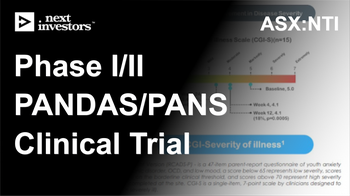 NTI update on PANDAS/PANS clinical trial