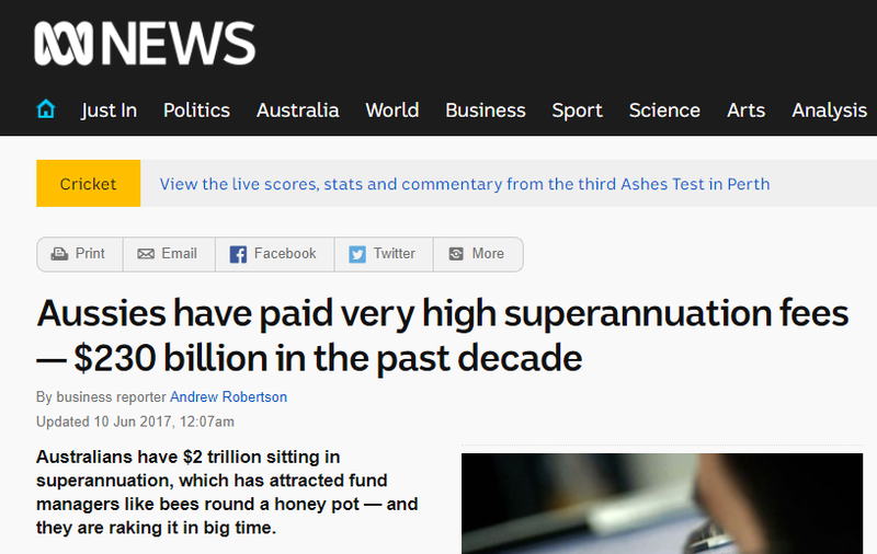 Australian superannuation fees