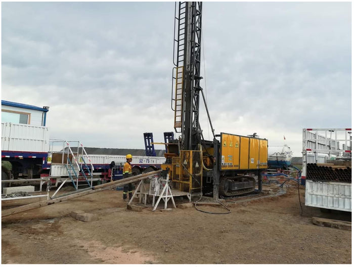 Erdenedrilling’s Atlas rig at Oyu Tolgoi last year