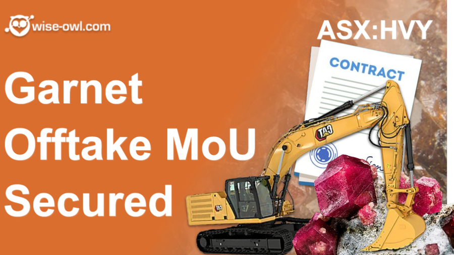 Microcap HVY developing mine first nonbinding MoU offtake is in