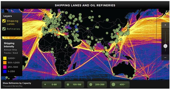 Shipping-lanes-and-Oil-Refineries