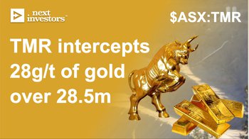 TMR intercepts 28.1g/t of gold over a 28.5m, thickest vein we've ever seen