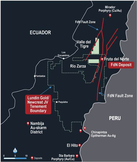 Tempus Resources’ Zamora Projects that include the Rio Zarza Project and Valle del Tigre