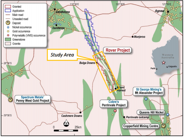 TSC holds the Rover project in a highly prolific gold exploration and discovery zone.