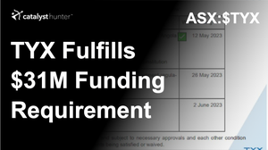 TYX-Fulfills-$31M-Funding-Requirement