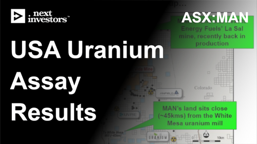 MAN first batch of assay results from Utah Uranium project