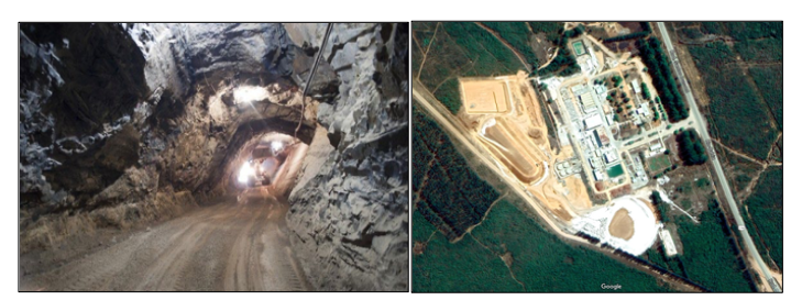 Underground Spodumene Mining Operation