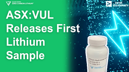 VUL Produces First Battery-Grade Lithium Sample