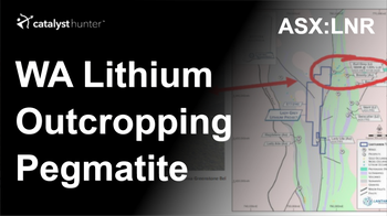 LNR confirms outcropping pegmatite at its WA lithium project