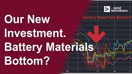 Our new Investment. Battery materials bottom? Summary of the key media events this week.
