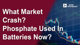 What market crash? Phosphate used in batteries now?