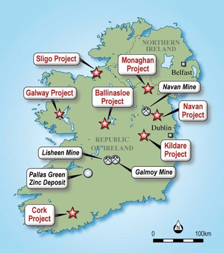 Zinc of Ireland projects