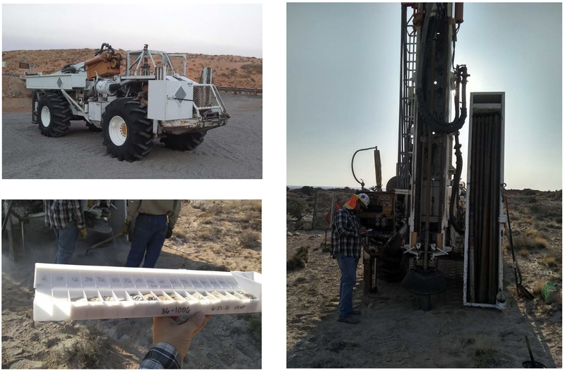 Buggy Drill Rig – Uranium Drilling on Section 36, Henry Mountains Utah.