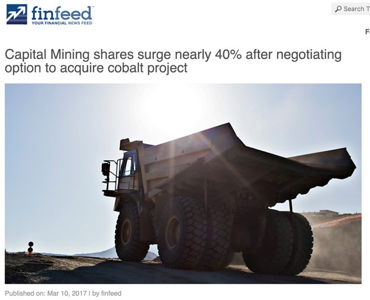 Capital mining shares surge