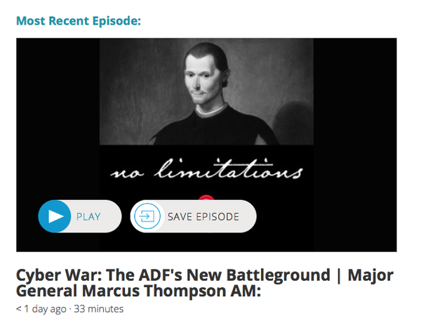 Interview with Major General Marcus Thompson AM.