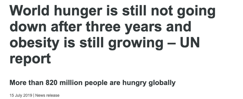 global hunger update