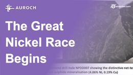 The Great WA Nickel Race has Begun