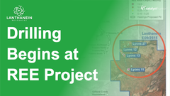 LNR - Drilling begins at REE project