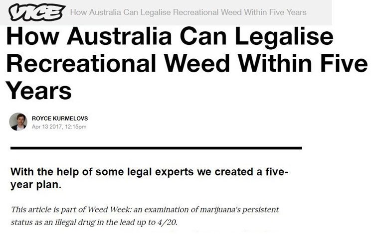 Australia weed legal