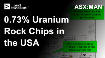 MAN Hits 0.73% Uranium Rock Chips in the USA