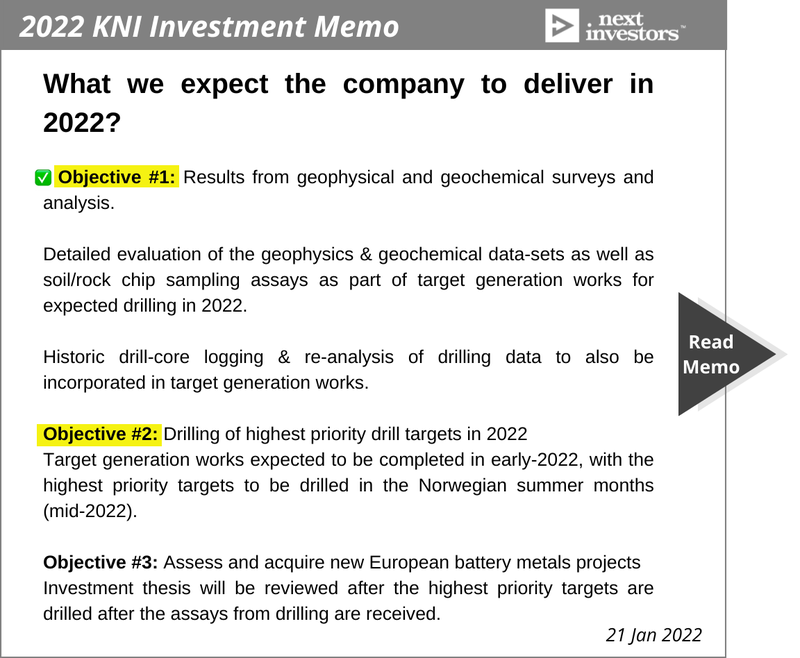 ASX:KNI Investment Memo