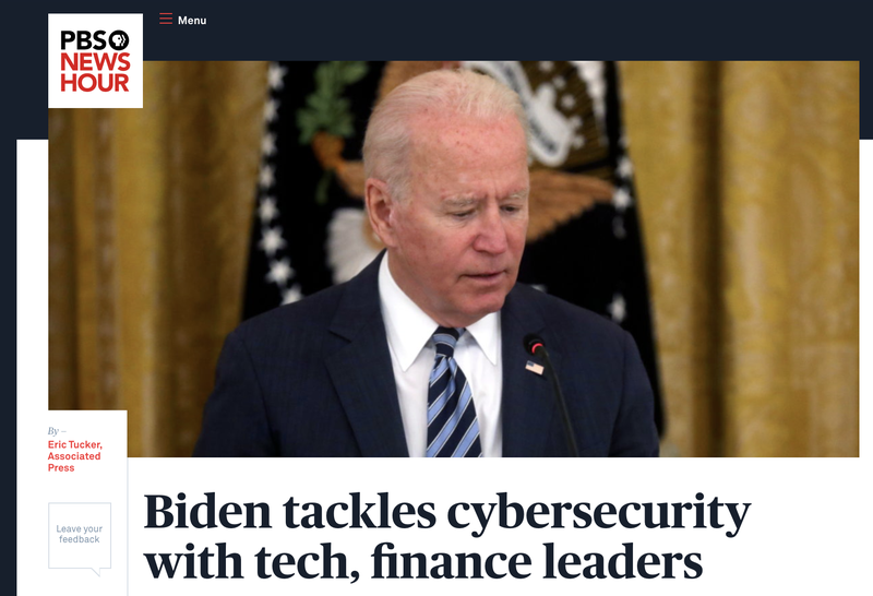 Biden Cybersecurity PBS Article