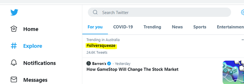 Silver Squeeze Twitter